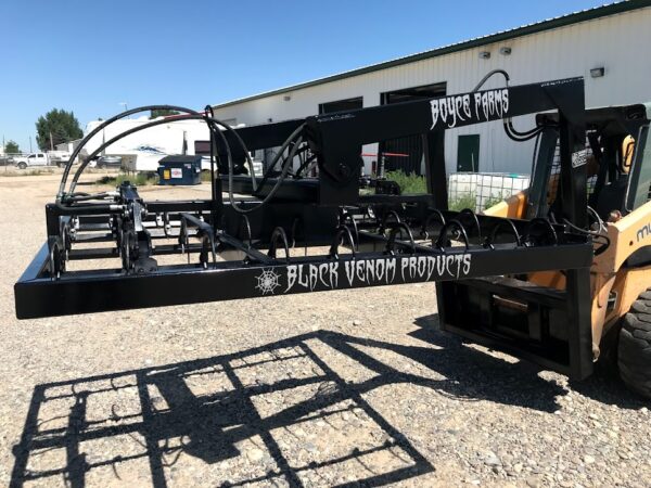 high lift rotating grapple - skid steer attachments - custom fabrication - farm equipment