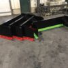 A group of ramps that are sitting on the ground.