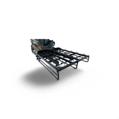 A bed frame with a couch in it