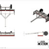 Technical drawing of a spider-themed drone with multiple views and details.