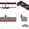Technical drawing of a Venom-branded mechanical component with detailed views.