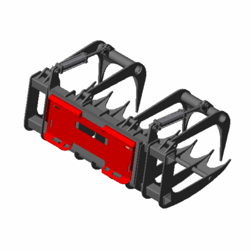 Root Rake Grapple - skidsteer attachments - tractor attachments