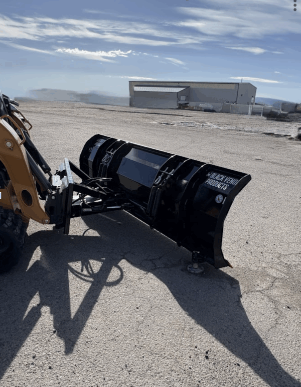 Hydraulic Angle Snow Blade - Snow pusher Idaho falls ID - Snow blade attachment - skid steer attachment